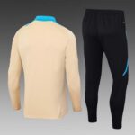 2024 Argentina Half-Pull Training Suit Khaki Football Shirt 1:1 Thai Quality Set - Image 2