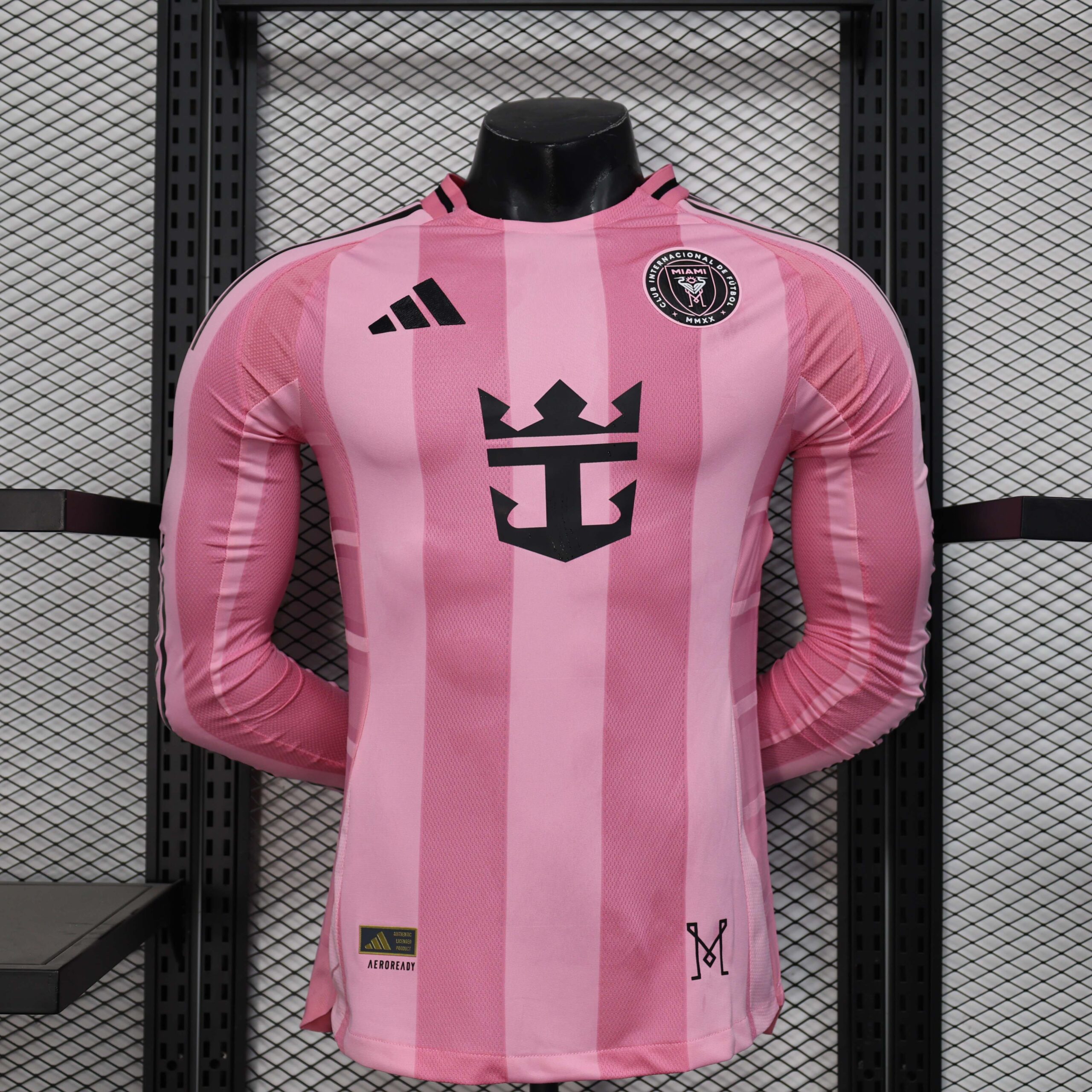09be3a3209d9702b209fde72180d92f146257d46 2025/2026 Long Sleeve Player Version Inter Miami Home Soccer Jersey 1:1 Thai Quality - Image 1