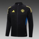 2025/2026 Manchester Long Zipped Jacket Black Football Shirt 1:1 Thai Quality Set - Image 3