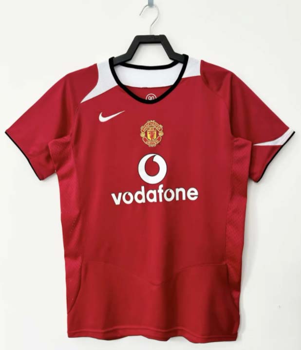 0c13e3f7415891439b720896627d71a31fd4fbf0 2004/2005 Retro Manchester United Home Football Shirt 1:1 Thai Quality - Image 1