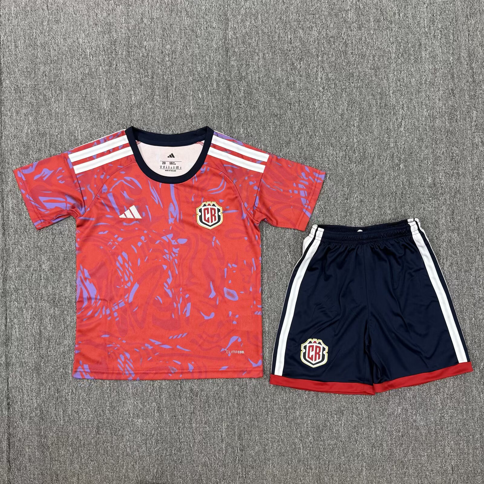 0df73ff529d0d599710d19d1d4caaf78793cd6fc 2026 Costa Rica National Home Football Shirt 1:1 Thai Quality Kids Size - Image 1
