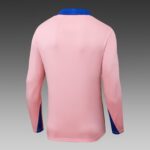 2025 Player Version France Half-Pull Training Suit Pink Football Shirt Set - Image 4