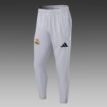 2025/2026 Real Madrid Half-Pull Training Suit White-Gray Football Shirt Set - Image 5