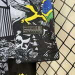 2024 Brazil Special Edition Jesus Black Gray Soccer Jersey Kids Size - Image 7