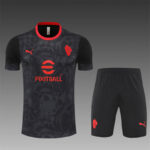 2025/2026 AC Milan Training Wear Set Black Soccer Jersey 1:1 Thai Quality