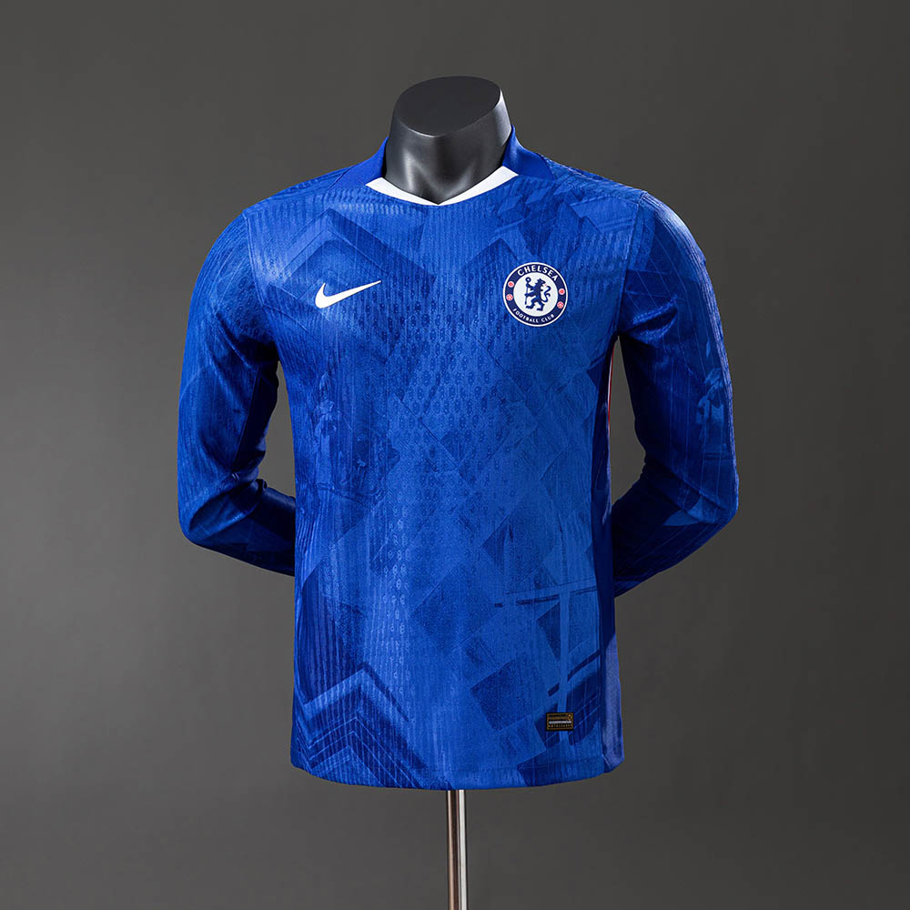 24f82af8a940361625ef81770cd540e698288d1f 2025/2026 Long Sleeve Player Version Chelsea Home Football Shirt 1:1 Thai Quality - Image 1