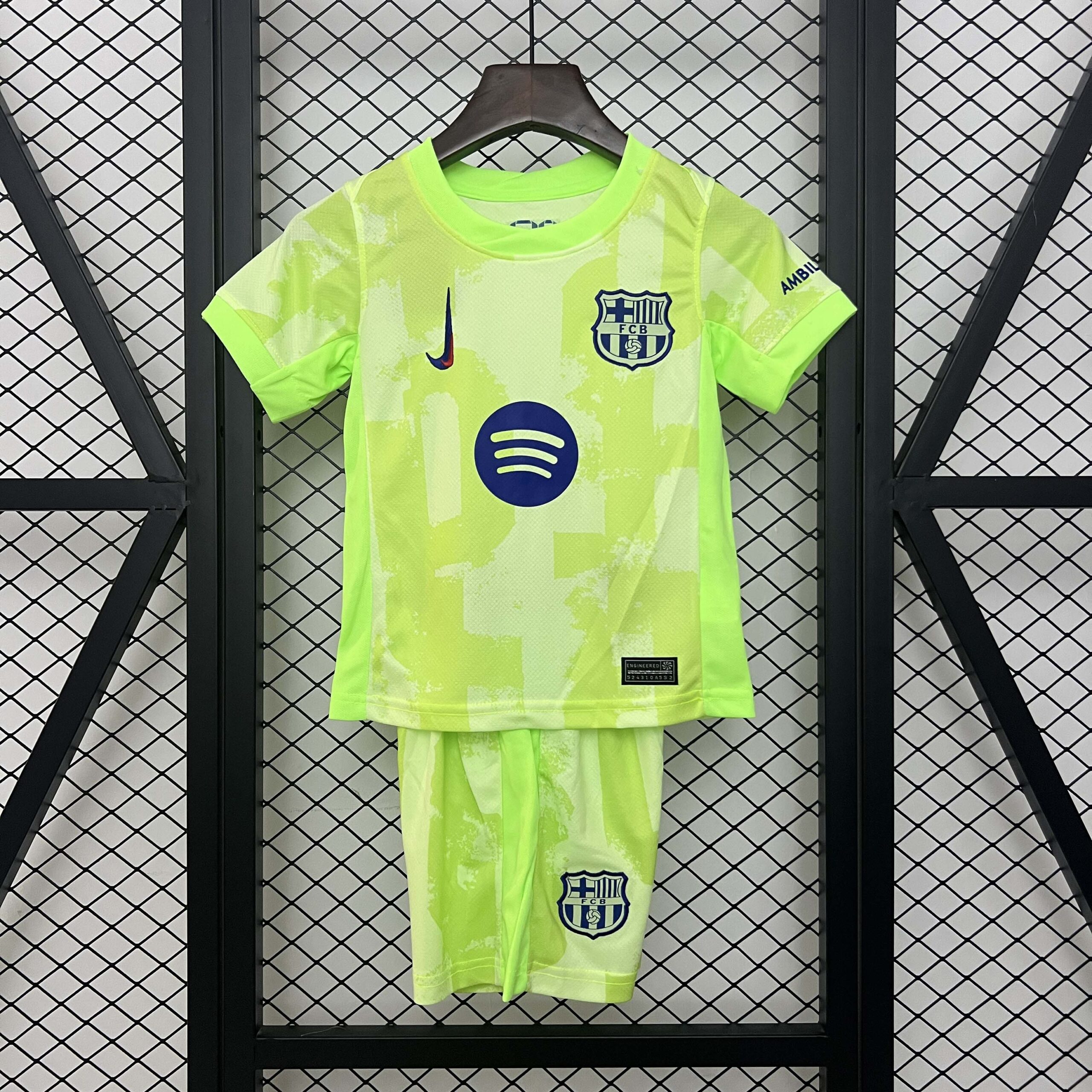 2695cea334086bc0619408eadf939a91dbd8cd5e 2024/2025 Barcelona Third Away Football Shirt 1:1 Thai Quality Kids Size - Image 1