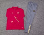 2023/2024 Arsenal Half-Pull Training Suit Red Football Shirt 1:1 Thai Quality Set - Image 3