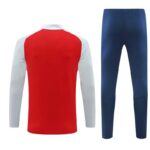 2024/2025 Arsenal Half-Pull Training Suit Red and White Football Shirt 1:1 Thai Quality Set - Image 2