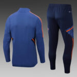 2022/2023 Manchester United Half-Pull Training Suit Blue Football Shirt 1:1 Thai Quality Set - Image 2