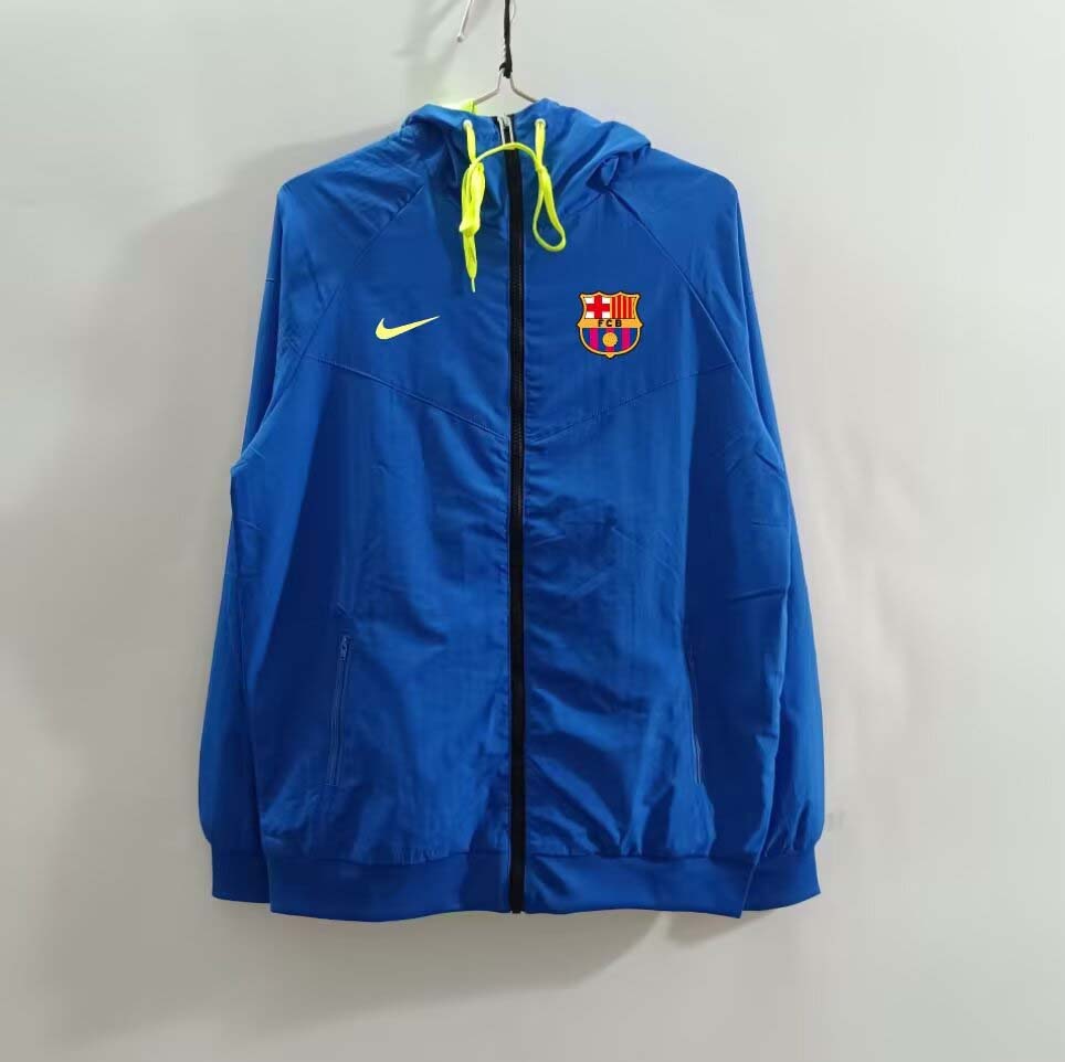 32e33273f1f97feed857dc2ee24cc387e36351c4 2025/2026 Barcelona Windbreaker Blue Soccer Jersey 1:1 Thai Quality - Image 1