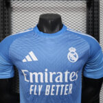 2025/2026 Player Version Real Madrid Goalkeeper Blue Football Shirt 1:1 Thai Quality - Image 3