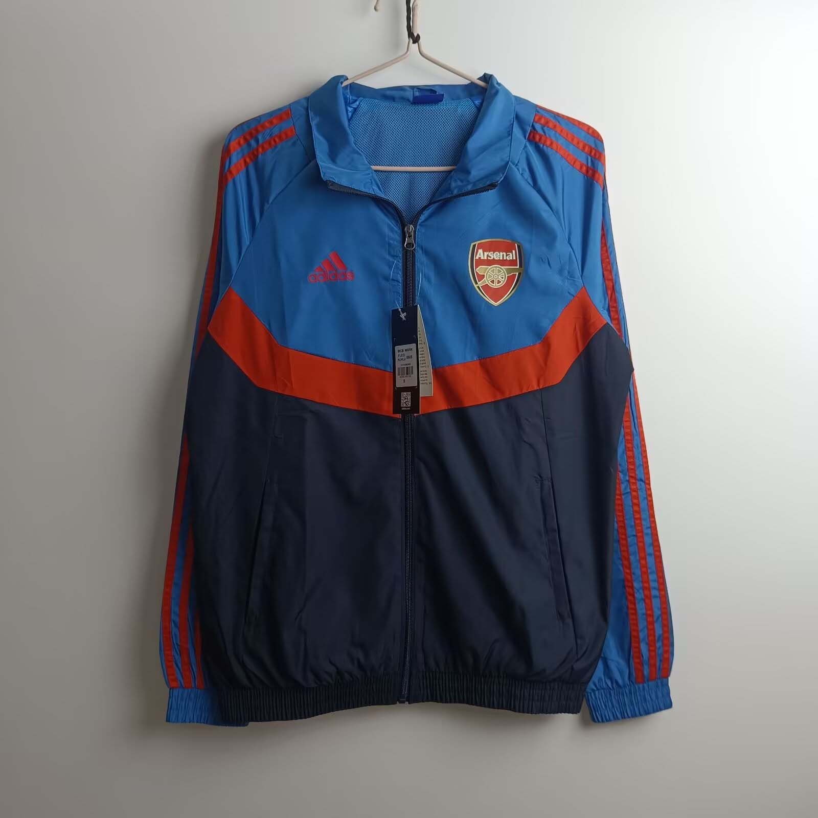3f16686124f3359f1b5995f41a0e93936a90a75f 2024/2025 Arsenal Windbreaker Dark blue Soccer Jersey 1:1 Thai Quality - Image 1