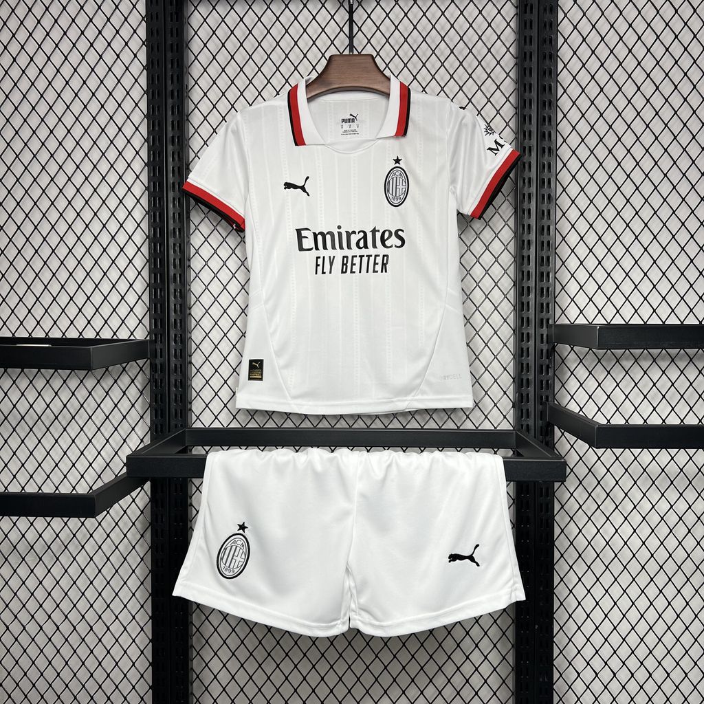 42b525b9772fbc87271224eb99bfe001950c837d 2024/2025 AC Milan Away Soccer Jersey 1:1 Thai Quality Kids Size - Image 1