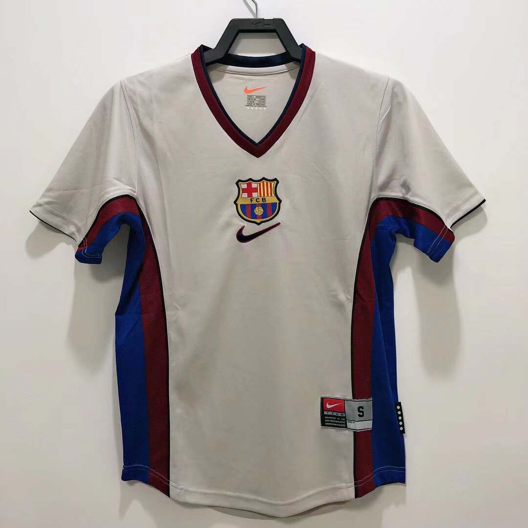 43f0e58b6bf057fdd98a452ad7a79e051c43511f 1998/1999 Retro Barcelona Away Football Shirt 1:1 Thai Quality - Image 1