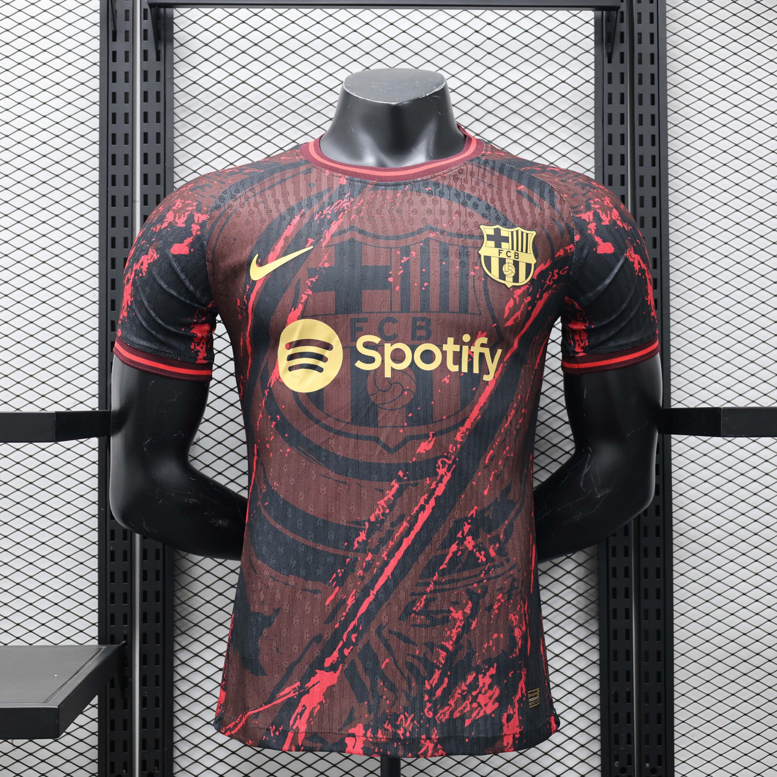 4b2bc9f37d1ee6dccc0ac0dd7d11aa7b419d3931 2024/2025 Player Version Barcelona Special Edition Red Football Shirt 1:1 Thai Quality - Image 1