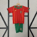 2004 Retro Portugal Home Football Shirt 1:1 Thai Quality Kids Size
