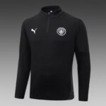 2025/2026 Manchester City Half-Pull Training Suit Black Football Shirt 1:1 Thai Quality Set - Image 3