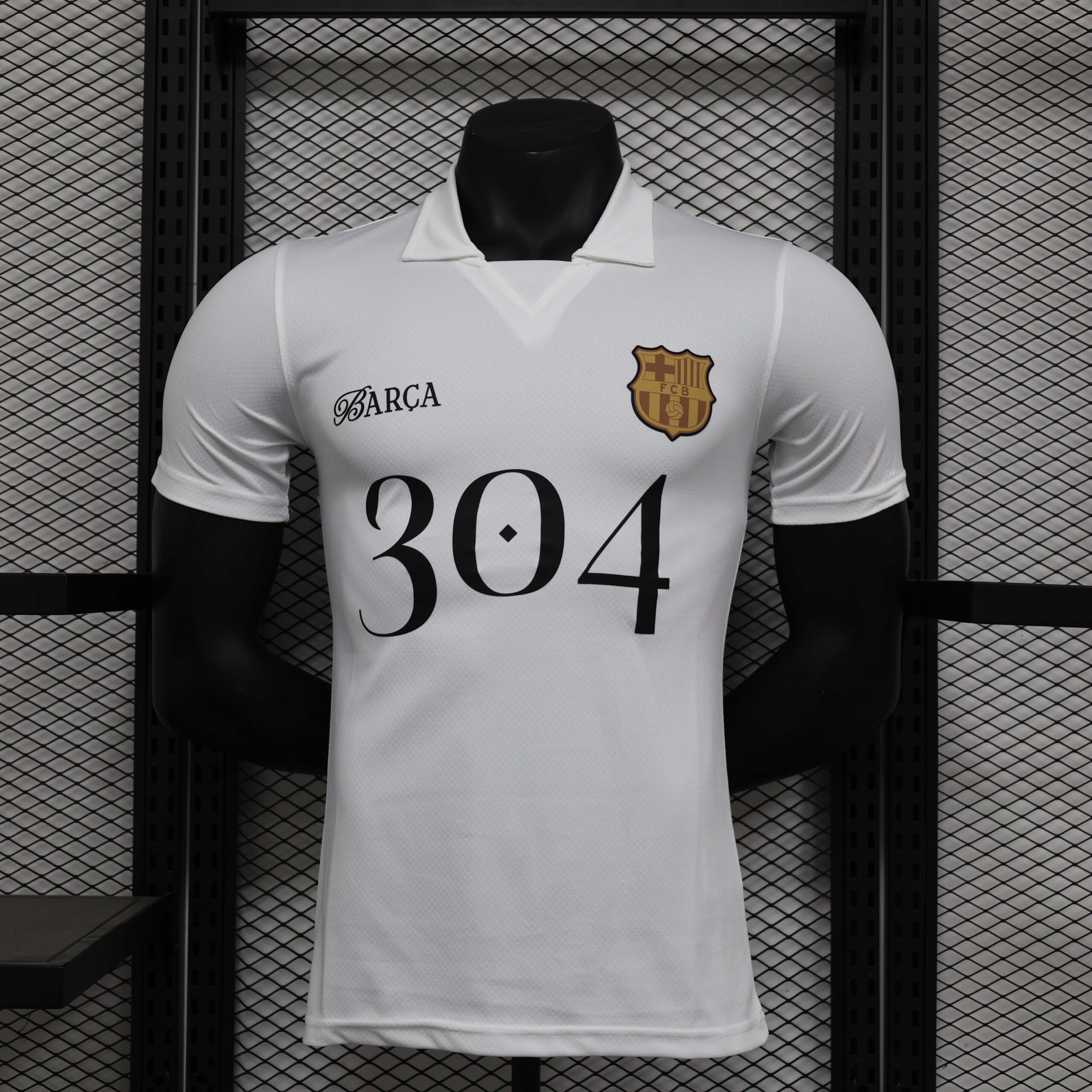 52c7132f16d539e11713e5dc535d7af59e6fc3aa 2024/2025 Player Version Barcelona Special Edition White Football Shirt 1:1 Thai Quality - Image 1