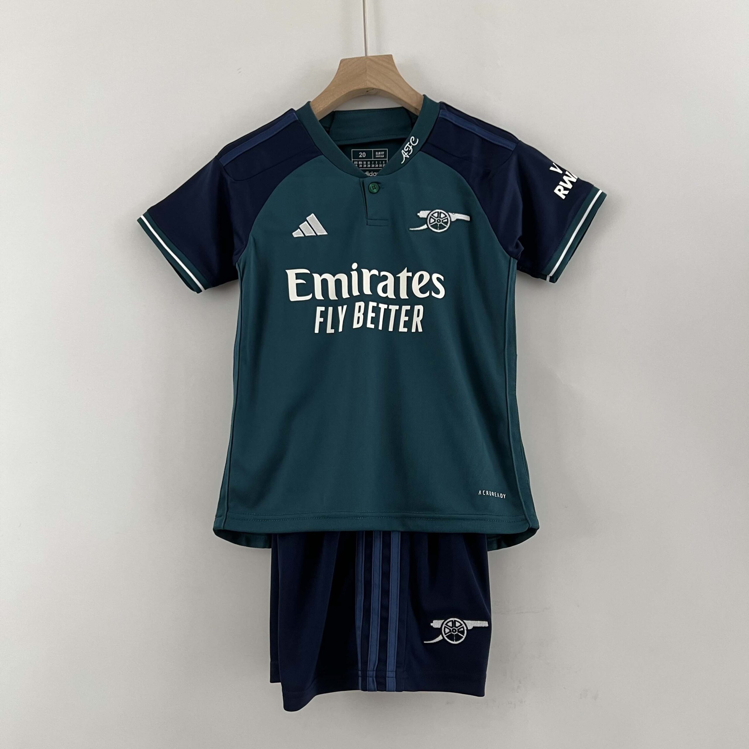 536191f0c23e606f7149d90390d72f9afe917826 2023/2024 Arsenal Third Away Soccer Jersey Kids Size - Image 1