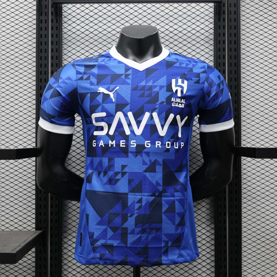 55eab41dc551aa659a3864d16c6d9ee842fe085f 2024/2025 Player Version Al-Hilal Saudi Home Football Shirt 1:1 Thai Quality - Image 1