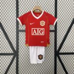2006/2007 Retro Manchester United Home Football Shirt 1:1 Thai Quality Kids Size