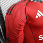 2025/2026 Player Version Long Sleeve Manchester United Home Football Shirt 1:1 Thai Quality - Image 7