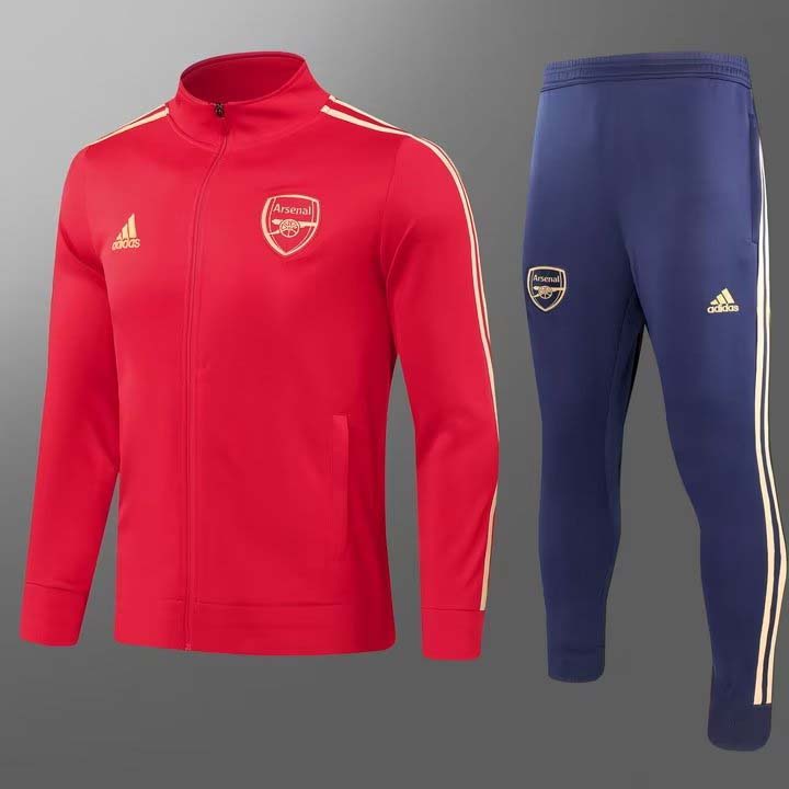 5c52c2b7c7d0c0a416e59910bb973e25e6f8d047 2023/2024 Arsenal Long Zip Jacke Red Football Shirt 1:1 Thai Quality Set - Image 1