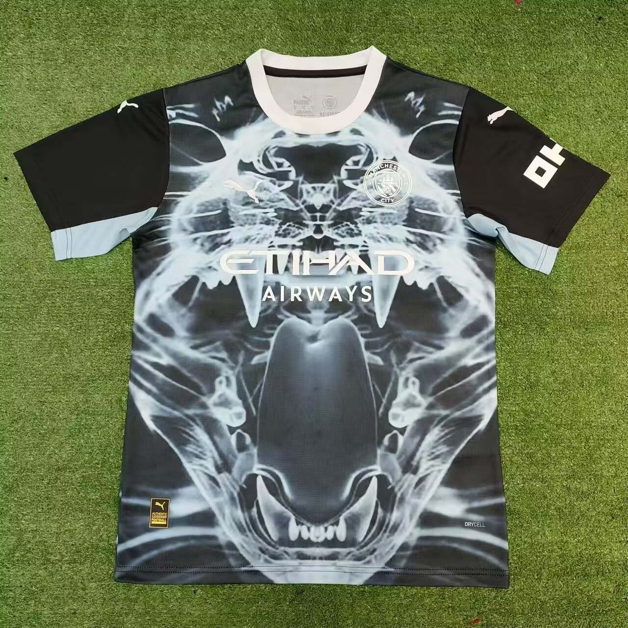 61371bad09437c9a1834d8eb4bff58616296a83f 2025/2026 Manchester City Concept Edition Black and blue Football Shirt 1:1 Thai Quality - Image 1