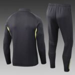 2025/2026 Real Madrid Long Zipped Jacket Dark Gray Football Shirt Set - Image 2