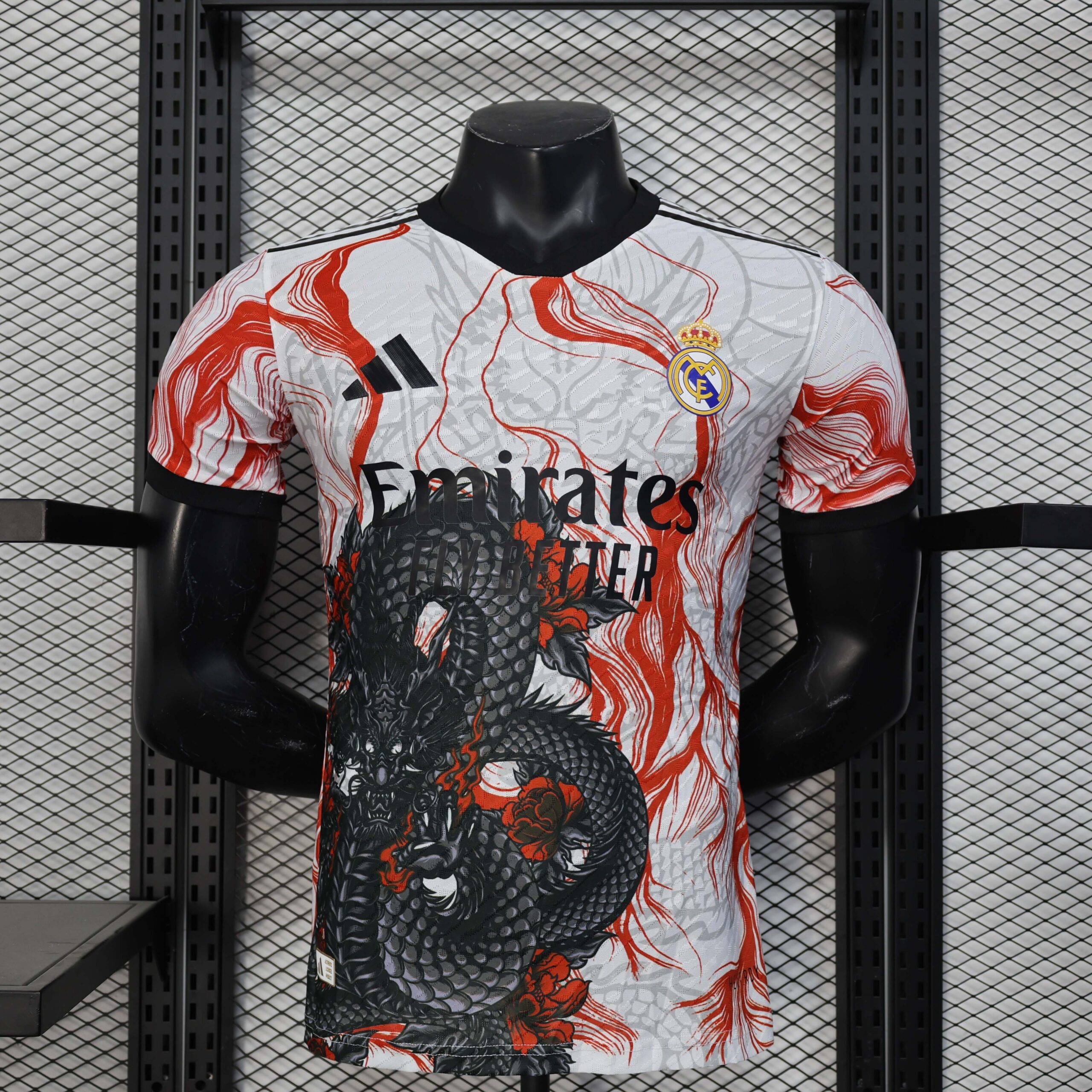 650918b9de01626f9c39ef484d77e3b79e832bea 2025/2026 Player Version Real Madrid Special Edition Red Football Shirt 1:1 Thai Quality - Image 1