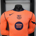 2025/2026 Player Version Long Sleeve Barcelona Third Away Football Shirt 1:1 Thai Quality - Image 3