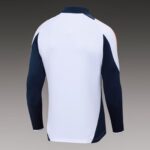 2024/2025 Real Madrid Half-Pull Training Suit White Football Shirt 1:1 Thai Quality Set - Image 4