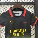 2024/2025 AC Milan Fourth Away Black Soccer Jersey 1:1 Thai Quality Kids Size - Image 3