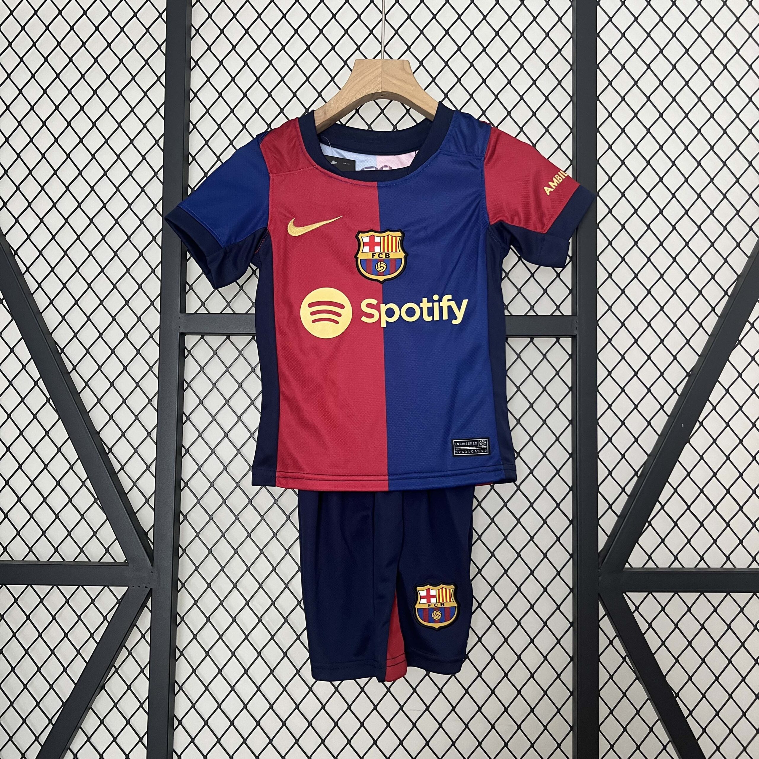 6af97f436af005d6b0bf853b76906e8f058253da 2024/2025 Barcelona Home Football Shirt 1:1 Thai Quality Kids Size - Image 1