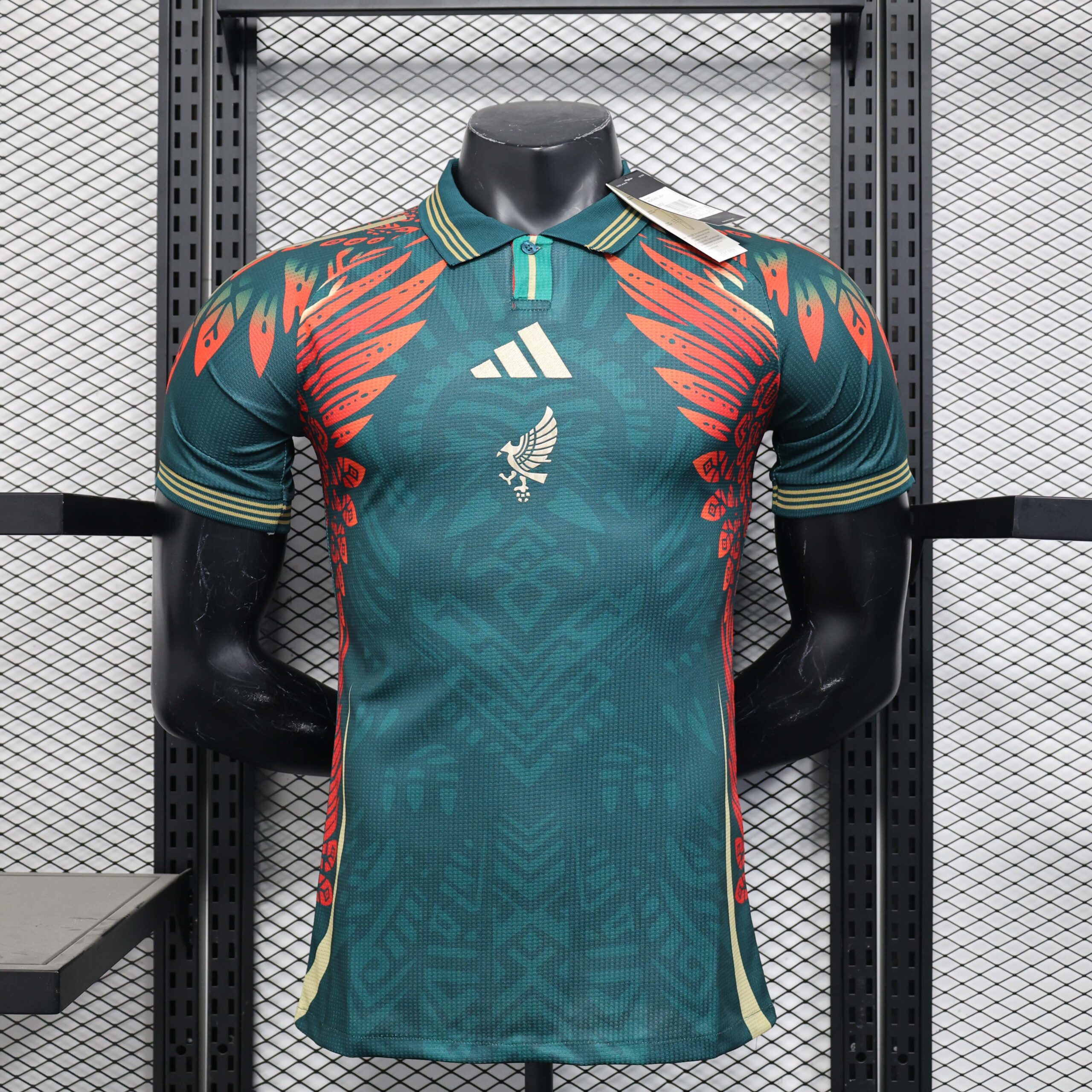 6cee1dbd1f798f4d3993433ce7646f83777d9e00 2025 Player Version Mexico National Special Edition Green Football Shirt 1:1 Thai Quality - Image 1