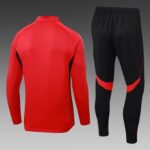 2025/2026 Manchester United Half-Pull Training Suit Red Football Shirt 1:1 Thai Quality Set - Image 2