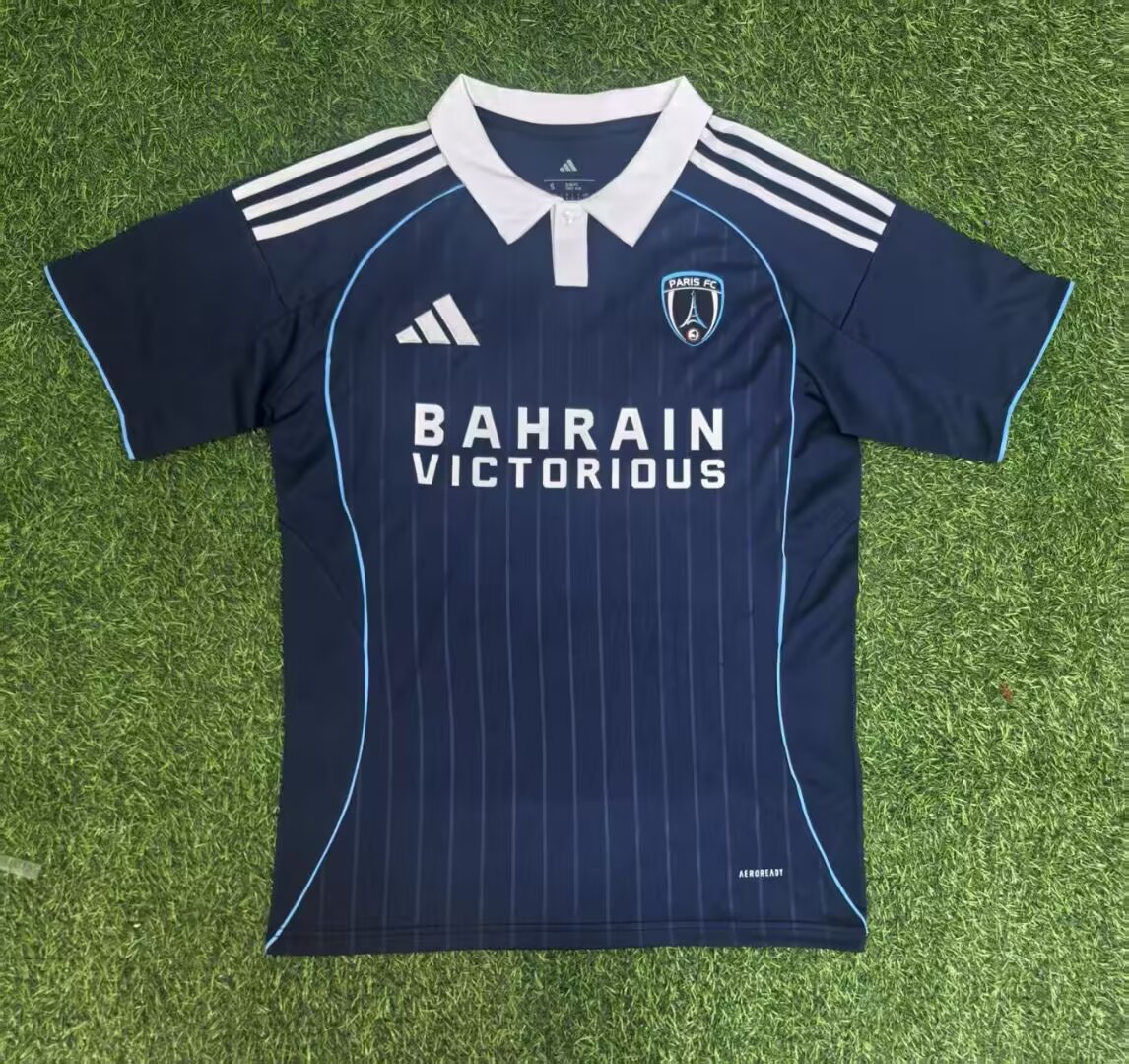 7baba2be884ef80253bfda369a9417f3b8df7f05 2025/2026 Paris FC Home Football Shirt 1:1 Thai Quality - Image 1