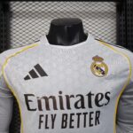 2025/2026 Long Sleeve Player Version Real Madrid Home Football Shirt1:1 Thai Quality - Image 5