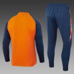 2024/2025 Manchester United Half-Pull Training Suit Orange Football Shirt 1:1 Thai Quality Set - Image 2