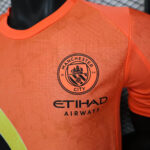 2025/2026 Player Version Manchester City KidSuper Joint Edition Orange Football Shirt 1:1 Thai Quality - Image 6
