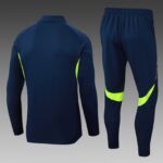 2025/2026 Real Madrid Half-Pull Training Suit Royal Blue Football Shirt 1:1 Thai Quality Set - Image 2