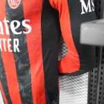 2025/2026 Player Version Long Sleeve AC Milan Home Soccer Jersey 1:1 Thai Quality - Image 8