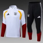 2026 Germany Half-Pull Training Suit White Jersey Set