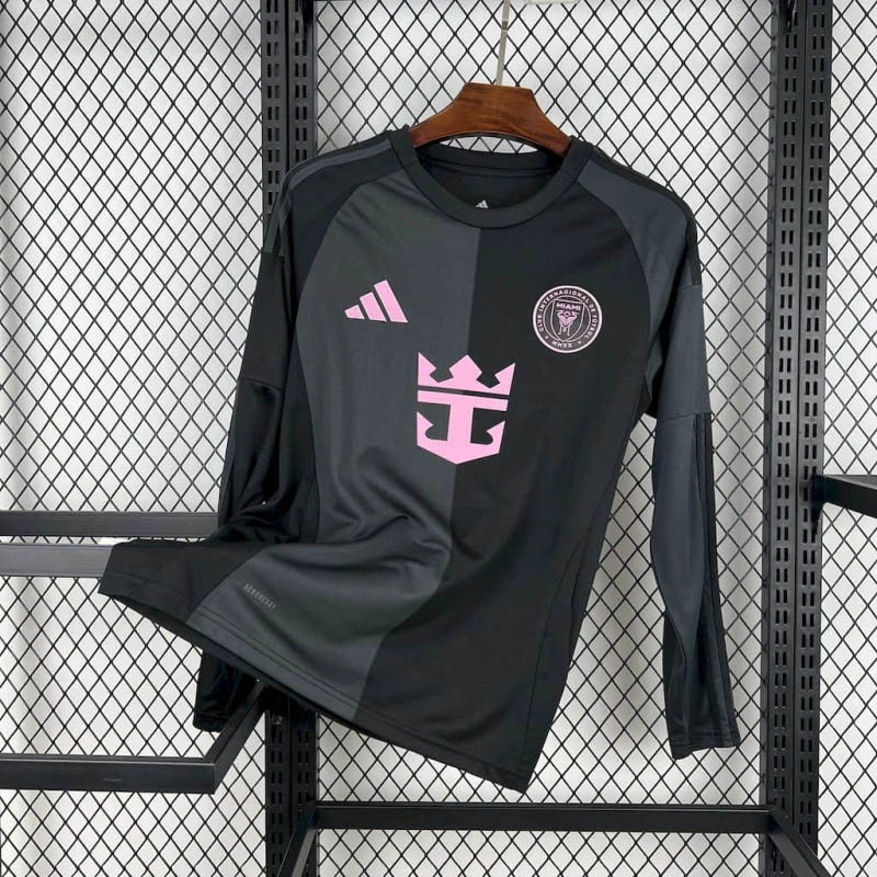 8becf0d099f4c5921658765a1a16eeaf8b140e28 2025/2026 Long Sleeve Inter Miami Away Soccer Jersey 1:1 Thai Quality - Image 1