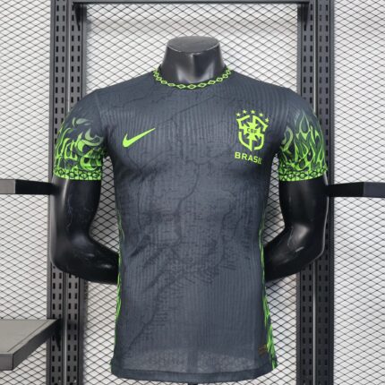 2025 Player Version Brazil Special Edition black Football Shirt 1:1 Thai Quality
