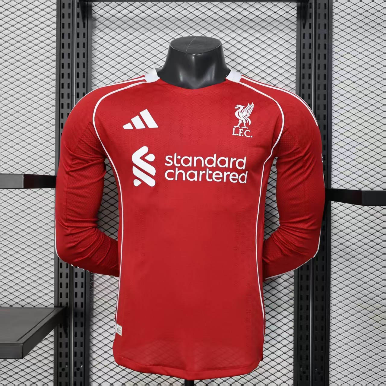 8e84504ada71e0fc54a6081dd6dc81358332a65f 2025/2026 Player Version Long Sleeve Liverpool Home Football Shirt 1:1 Thai Quality - Image 1