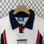 1998 Retro England Home Football Shirt 1:1 Thai Quality Kids Size - Image 3
