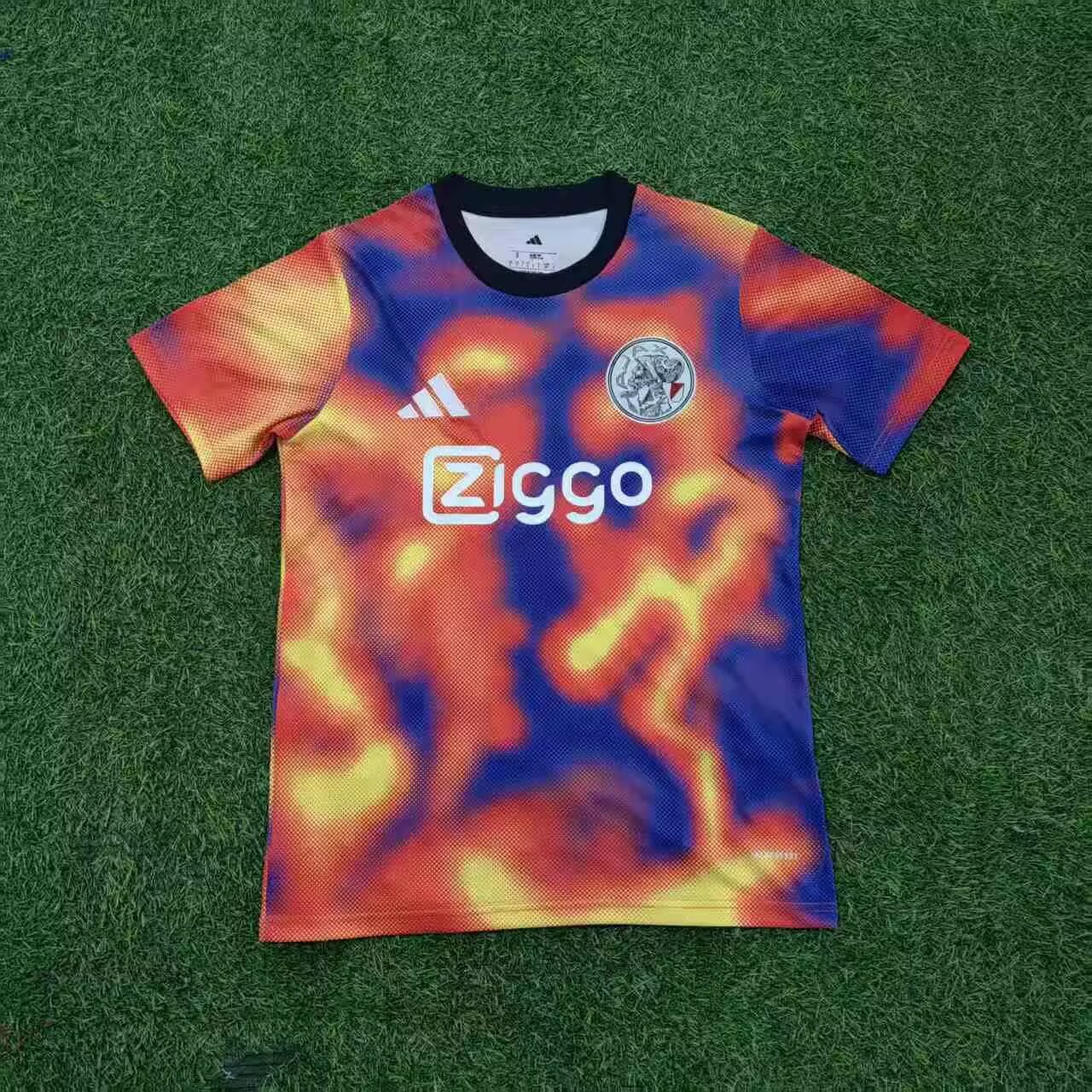 92207959e61dbf4a9e2e14f5d17408ffe22405a8 2025/2026 Ajax Pre Match Training Colorful Football Shirt 1:1 Thai Quality - Image 1
