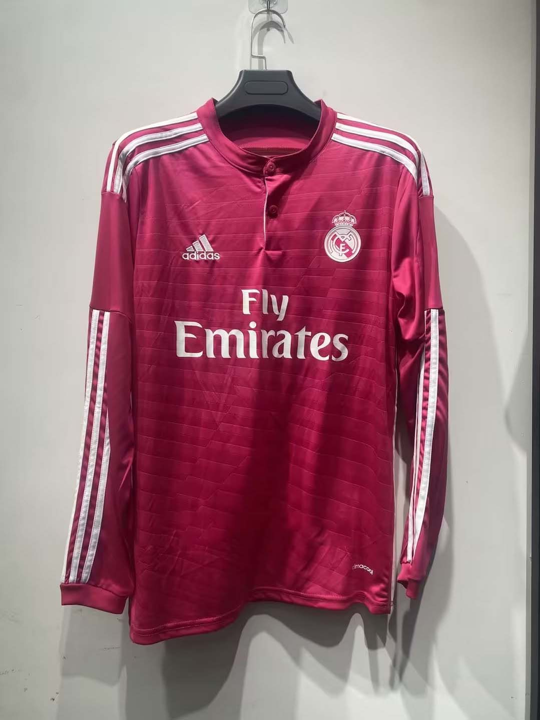 92bf332cd6a4779c39266ed1e5792a0356a229ba 2014/2015 Retro Long Sleeve Real Madrid Away Football Shirt 1:1 Thai Quality - Image 1